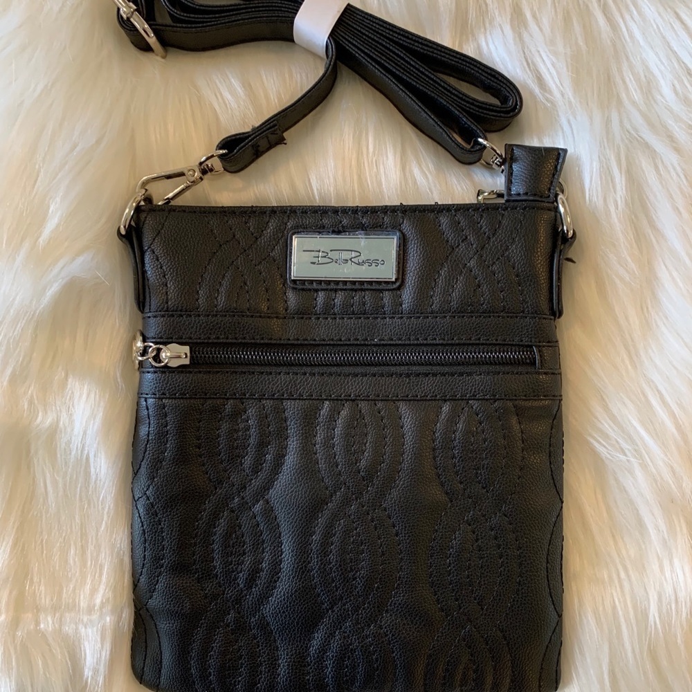 Bella Russo NWOTBlack Faux Leather Small Crossbody